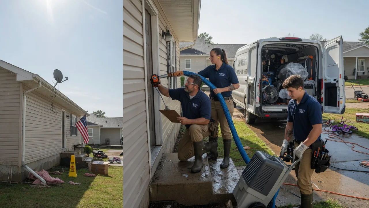 Ceiling Water Damage Restoration in Sherrodsville, OH near me